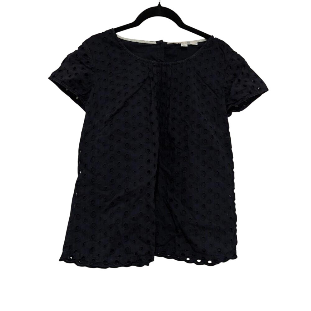 Womens navy sz S boden eilette short sleeve shirt #376
